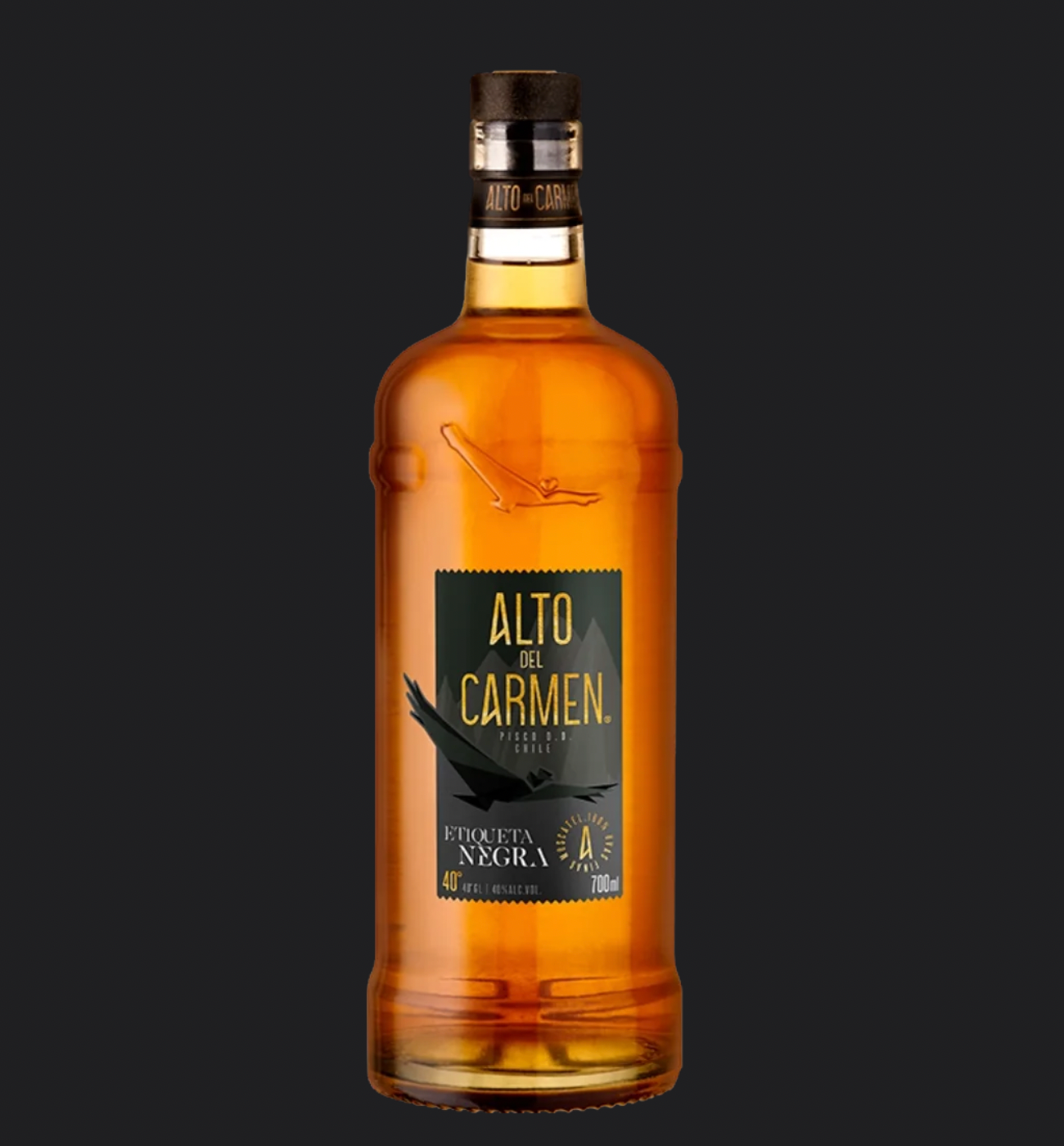 Pisco Etiqueta Negra 40º Alto del Carmen 700cc