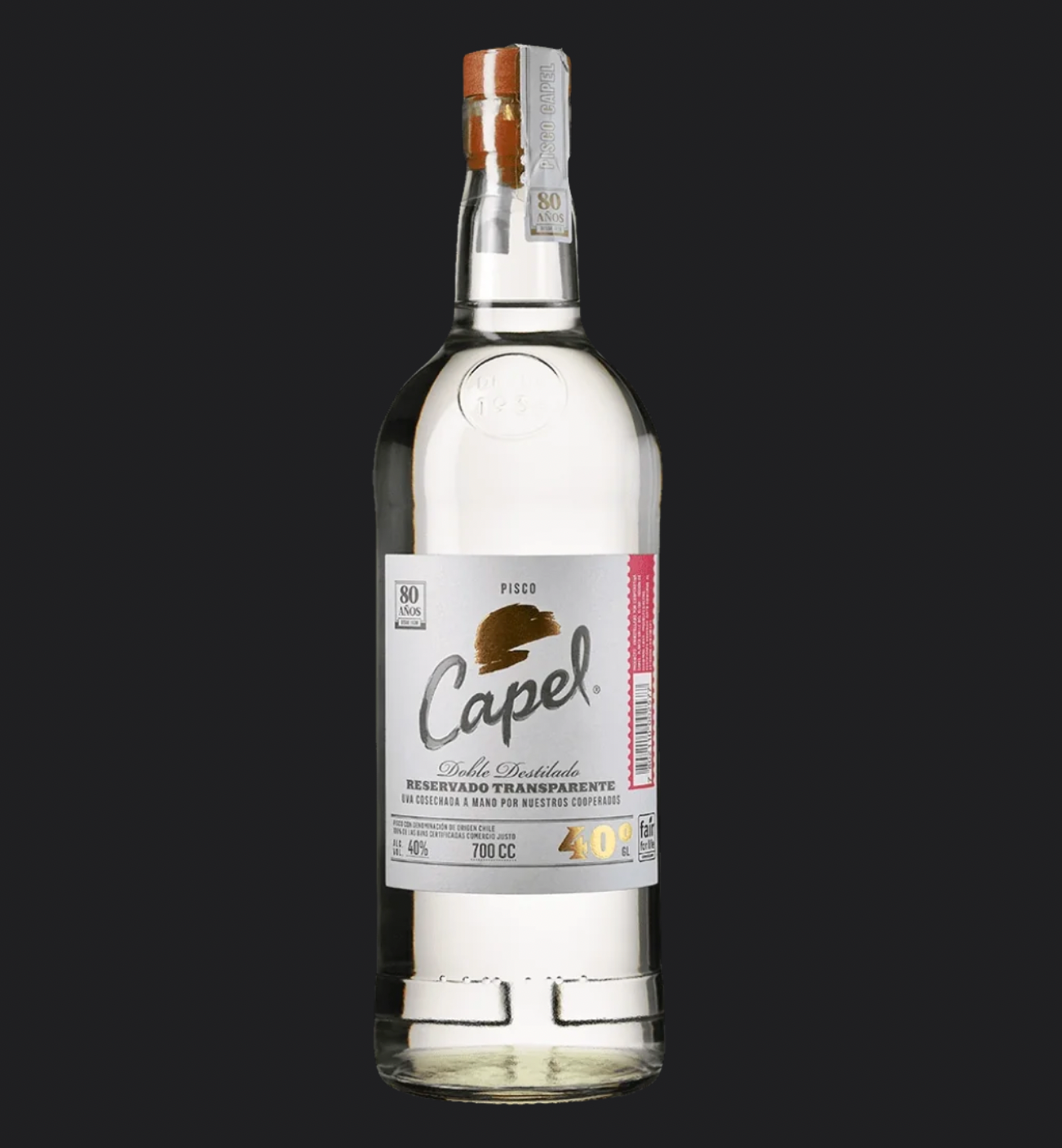 Pisco 40º Capel doppelt destilliert 700cc