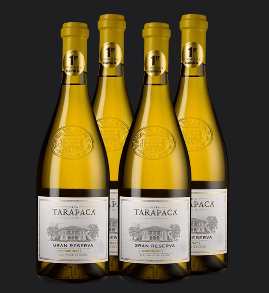Pack 4 Vinos Chardonnay Gran Reserva casa Viña Tarapacá 2022