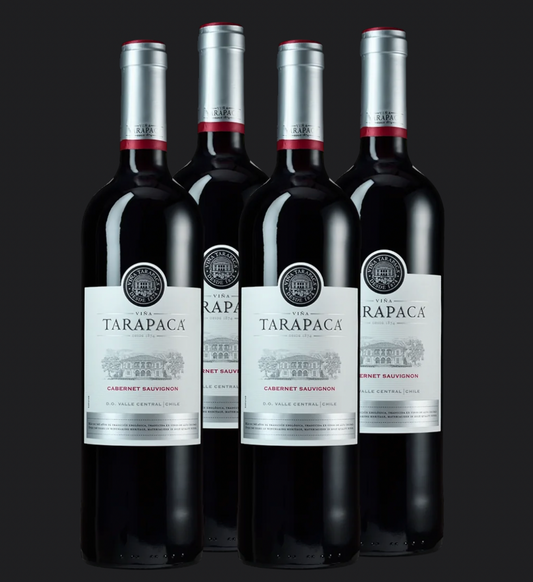 Pack 4 Vinos Cabernet Sauvignon Varietal casa Viña Tarapacá 2021